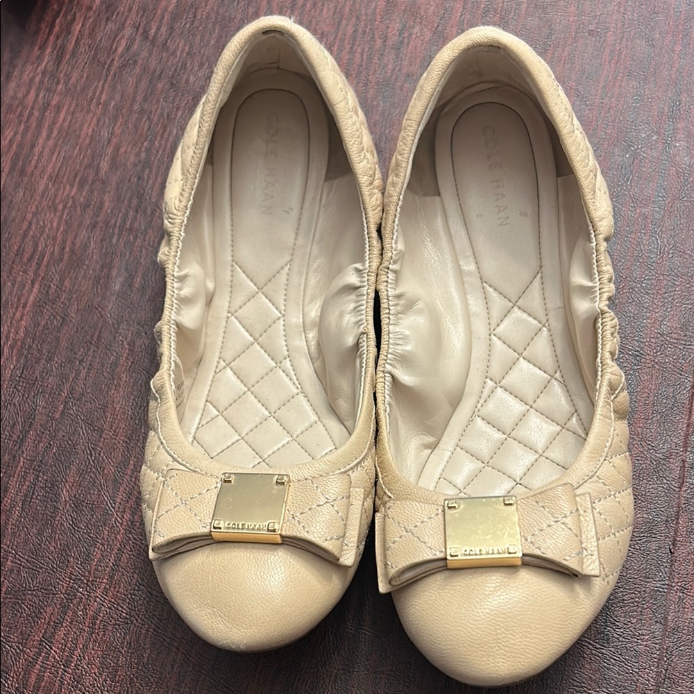 Cole Haan Women's Cream Ballet Flats